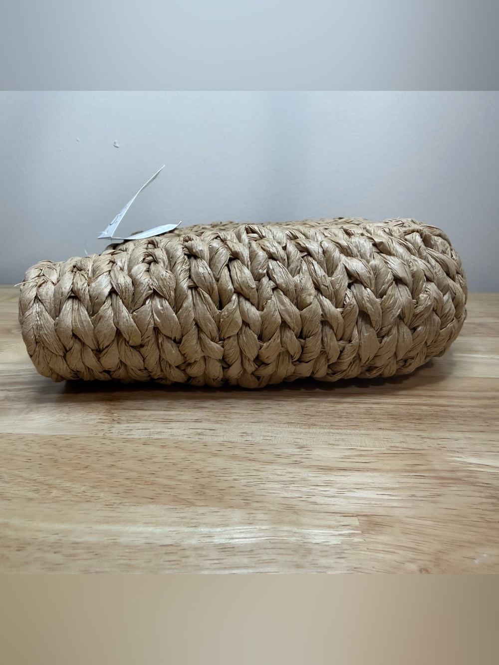 Cee Klein Natural Woven Straw Handbag NWT $70 - Picture 5 of 8